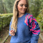 Pull Love blauw