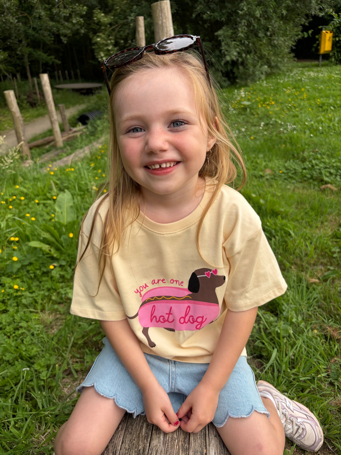 T-shirt Fille hotdog