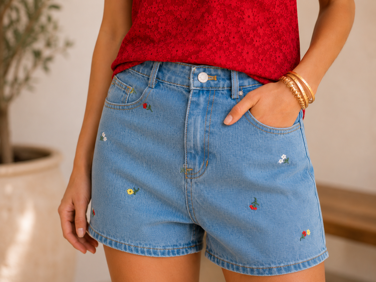 Short Kimberly bloemen