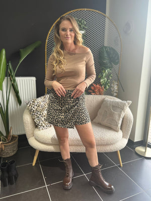 Short/rok Anika Leopard