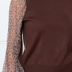 Pull Clara choco leopard