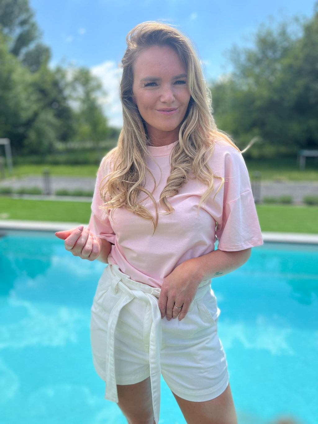 T-shirt Feel licht roos
