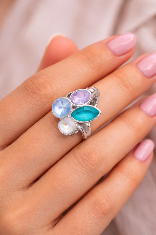 Ring BE jewels zilverkleurig 013