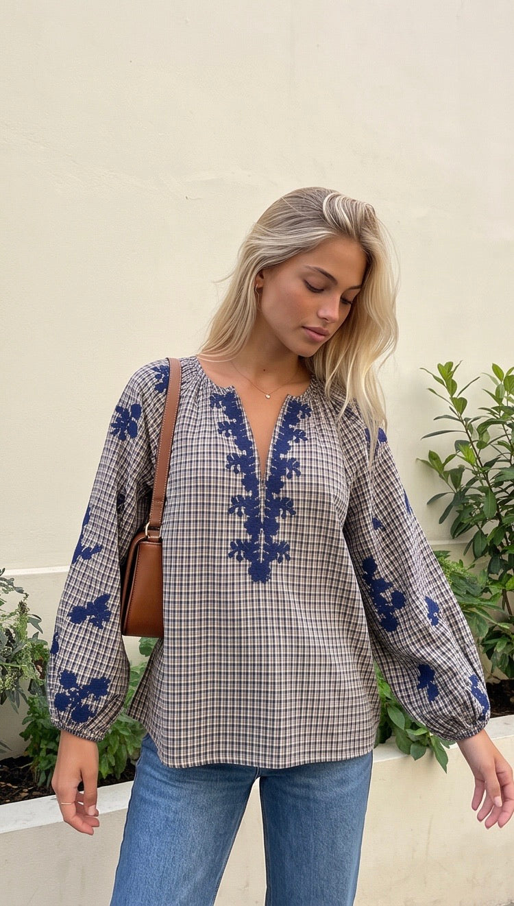 Hemd Mila blauw