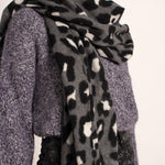 Sjaal Musy Leopard grijs
