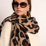 Sjaal Musy Leopard bruin