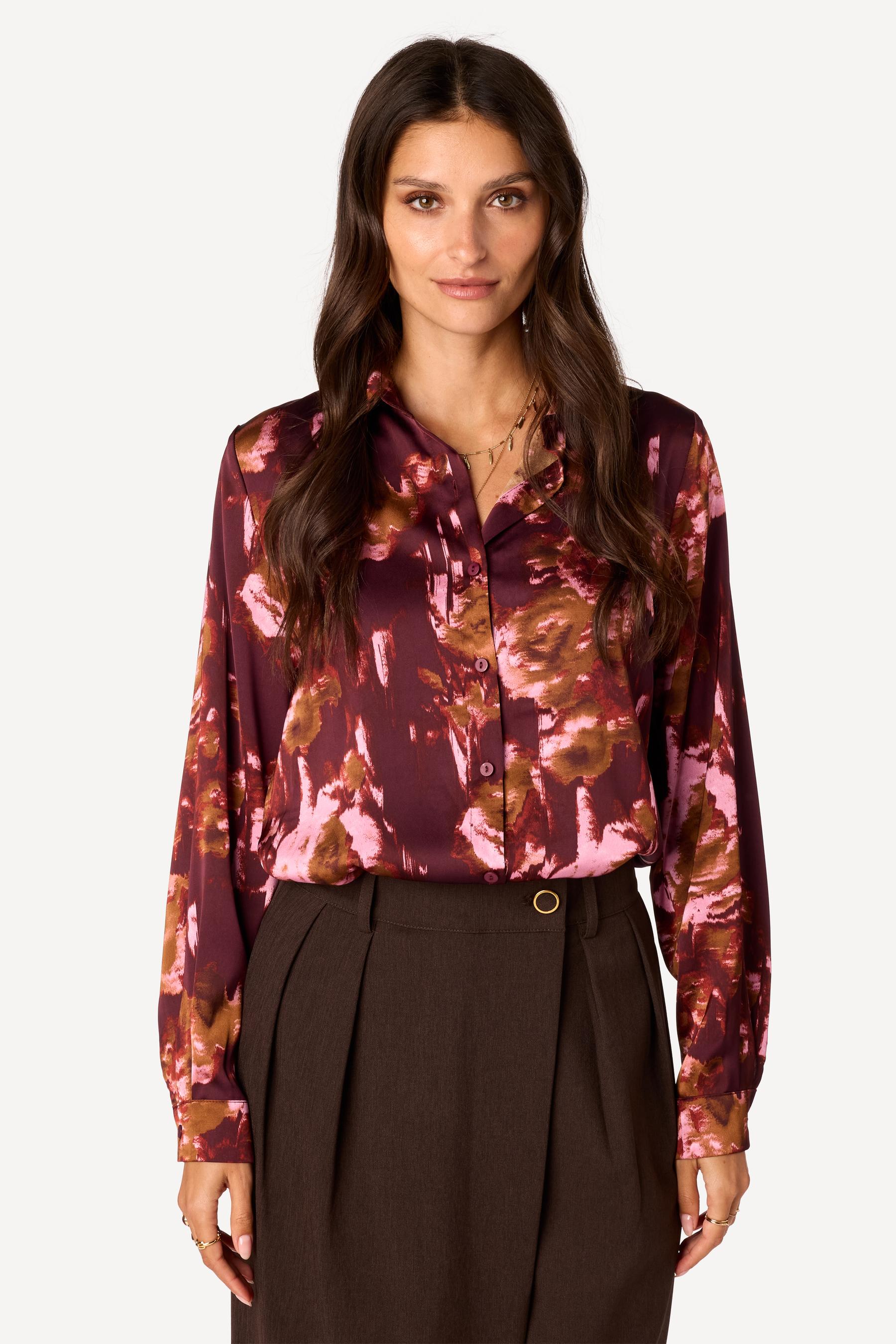 Hemd Elli plum