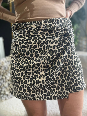 Short/rok Anika Leopard