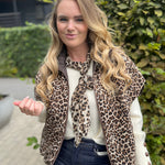 Vest Jules choco/leopard