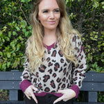 Pull Mila coffee/bordeaux