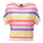 K-design - Gestreepte pull met vleermuismouwen (A870Multi color)