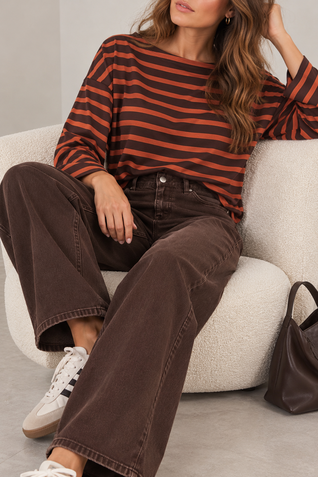 Pull Terra bruin/oker