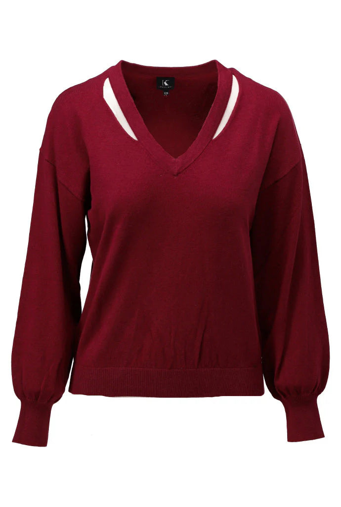 K-Design - Pull met speciale V-hals (B866)