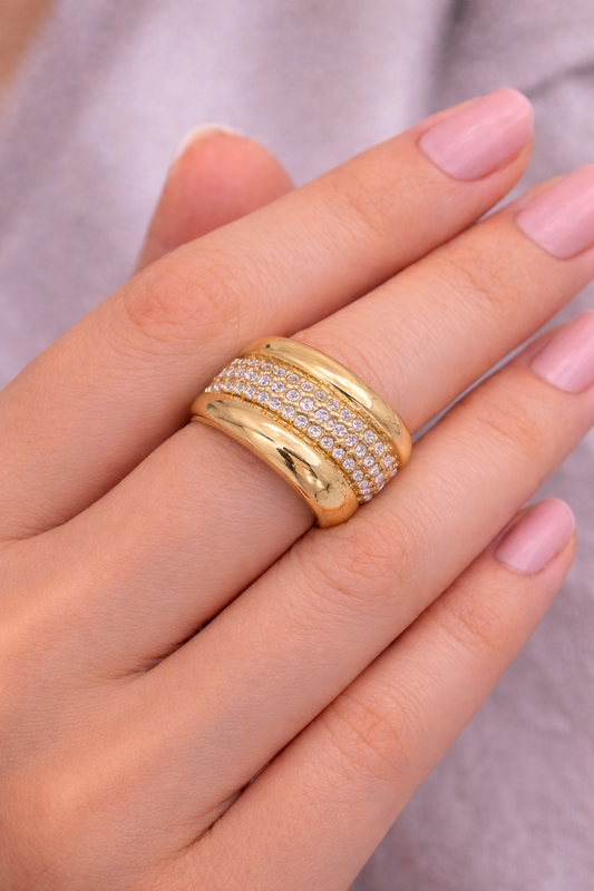 Ring goudkleurig BE jewels 367