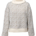 K-Design - Pull met rolkraag & dessin (B491