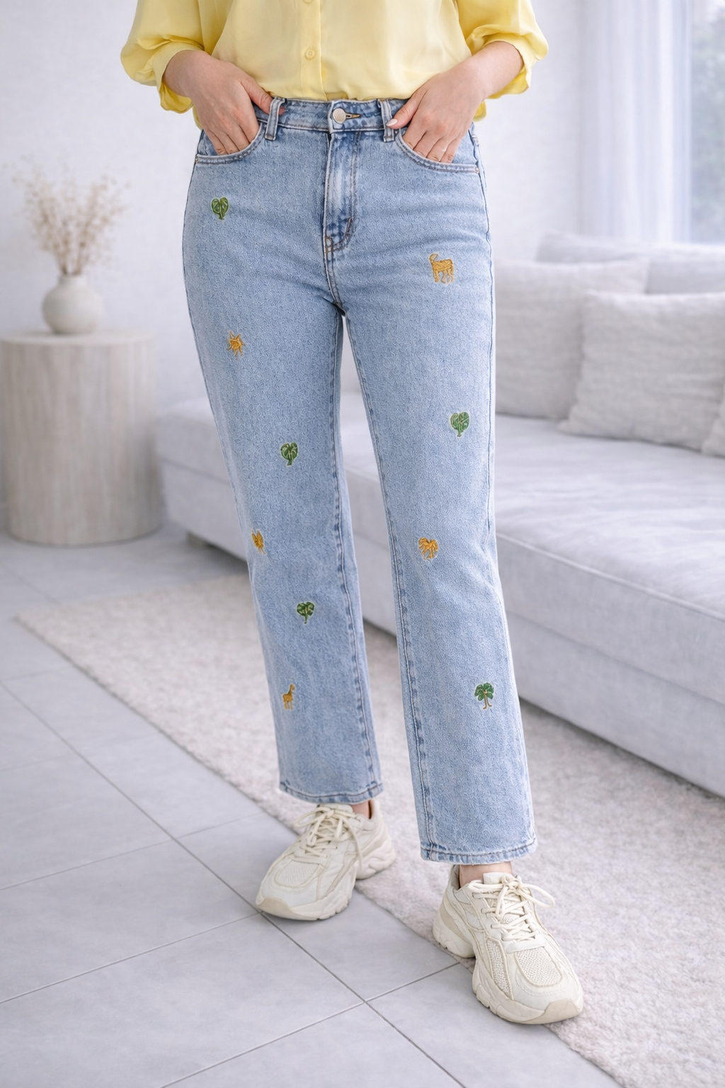 Jeansbroek Miss bon Safari