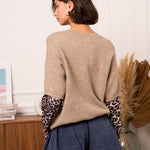 Pull Kimberly taupe Leopard