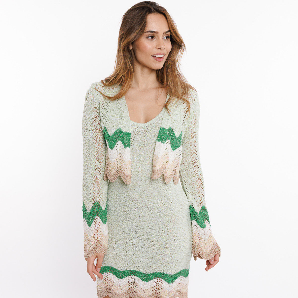 Gilet Sweewë groen