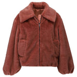 K-Design - Jas in bont look met rits (B904)
B90417201