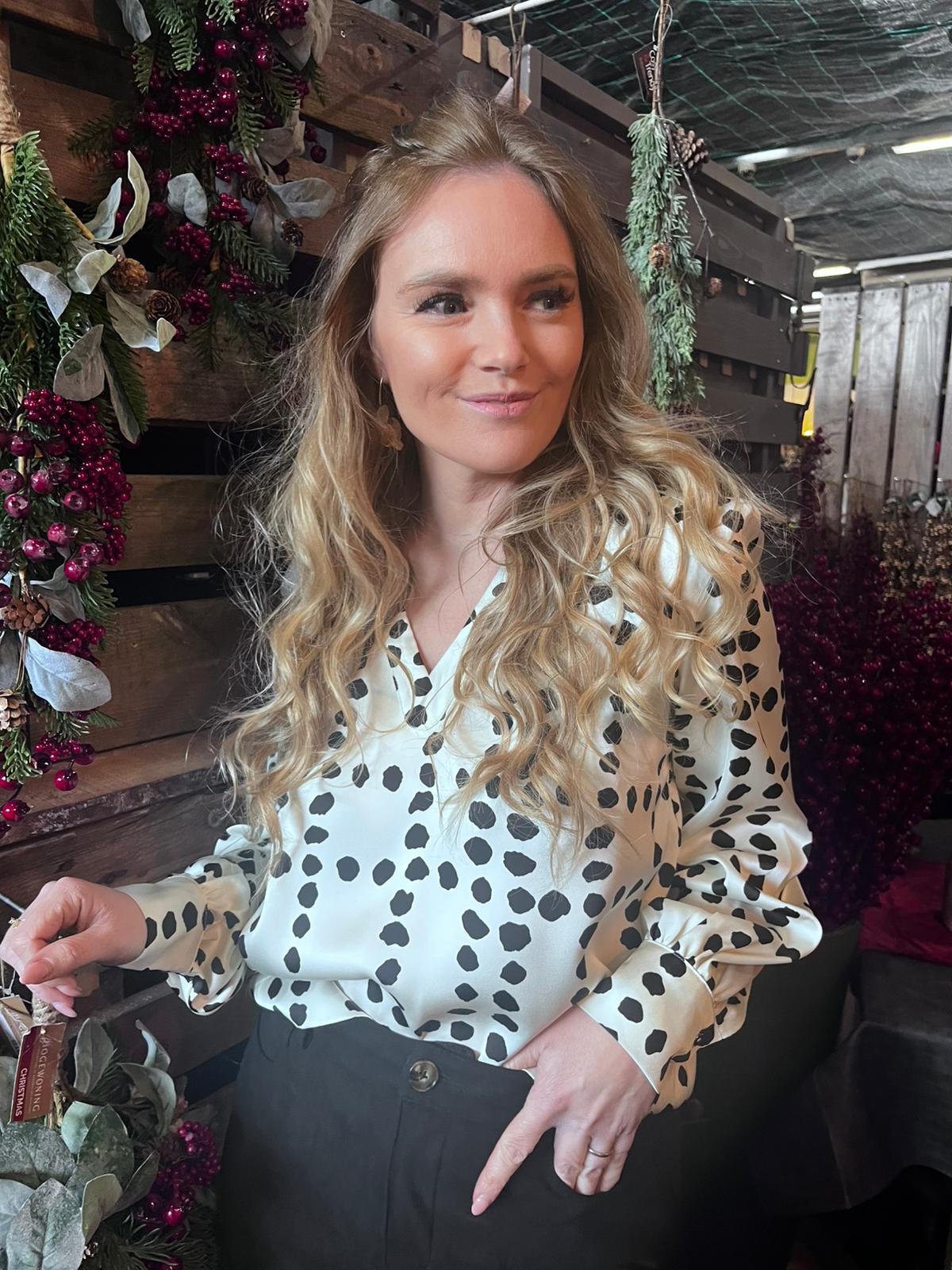 Bloesje Marie zwart/wit