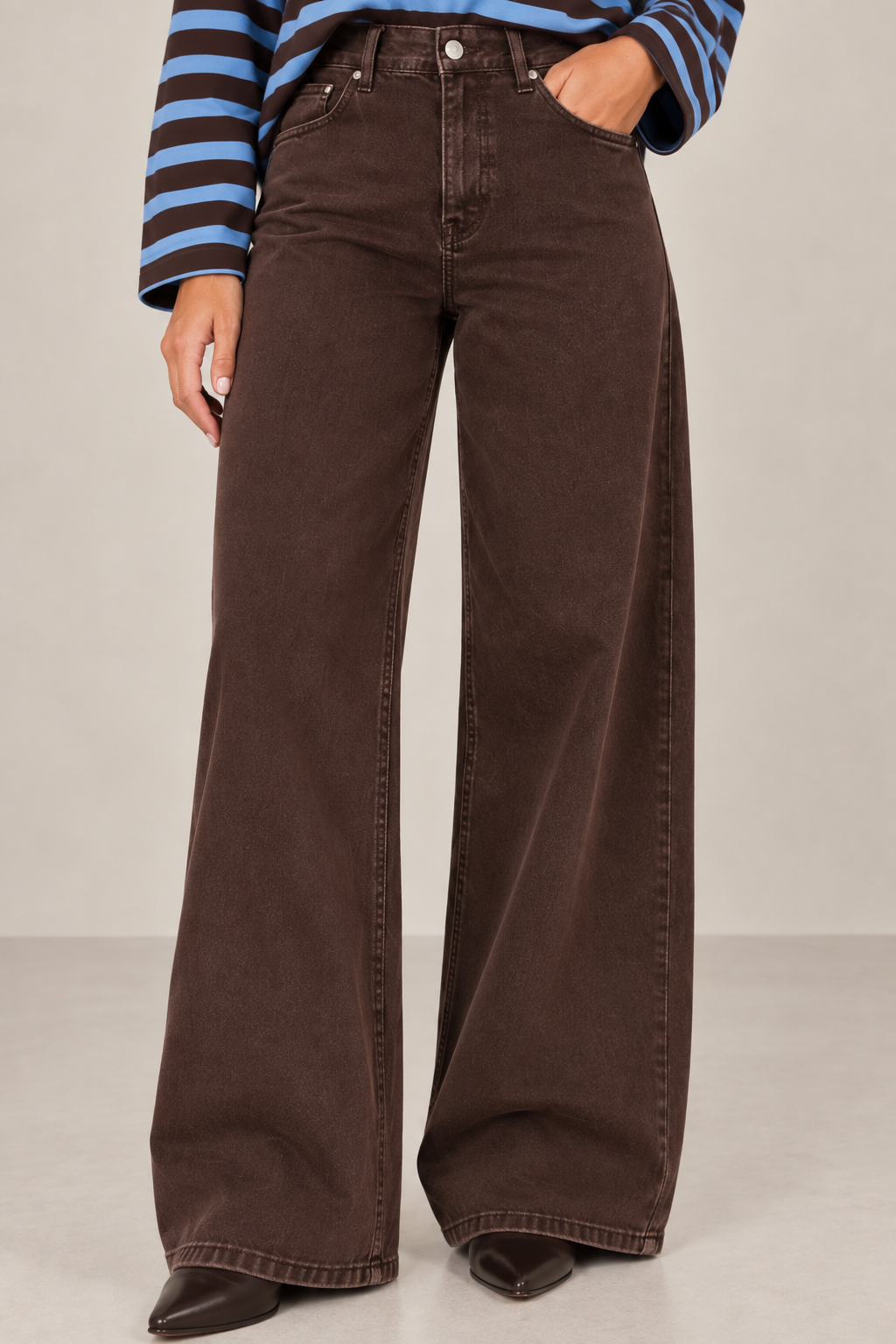 Jeansbroek Foly choco