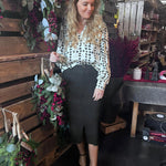 Bloesje Marie zwart/wit