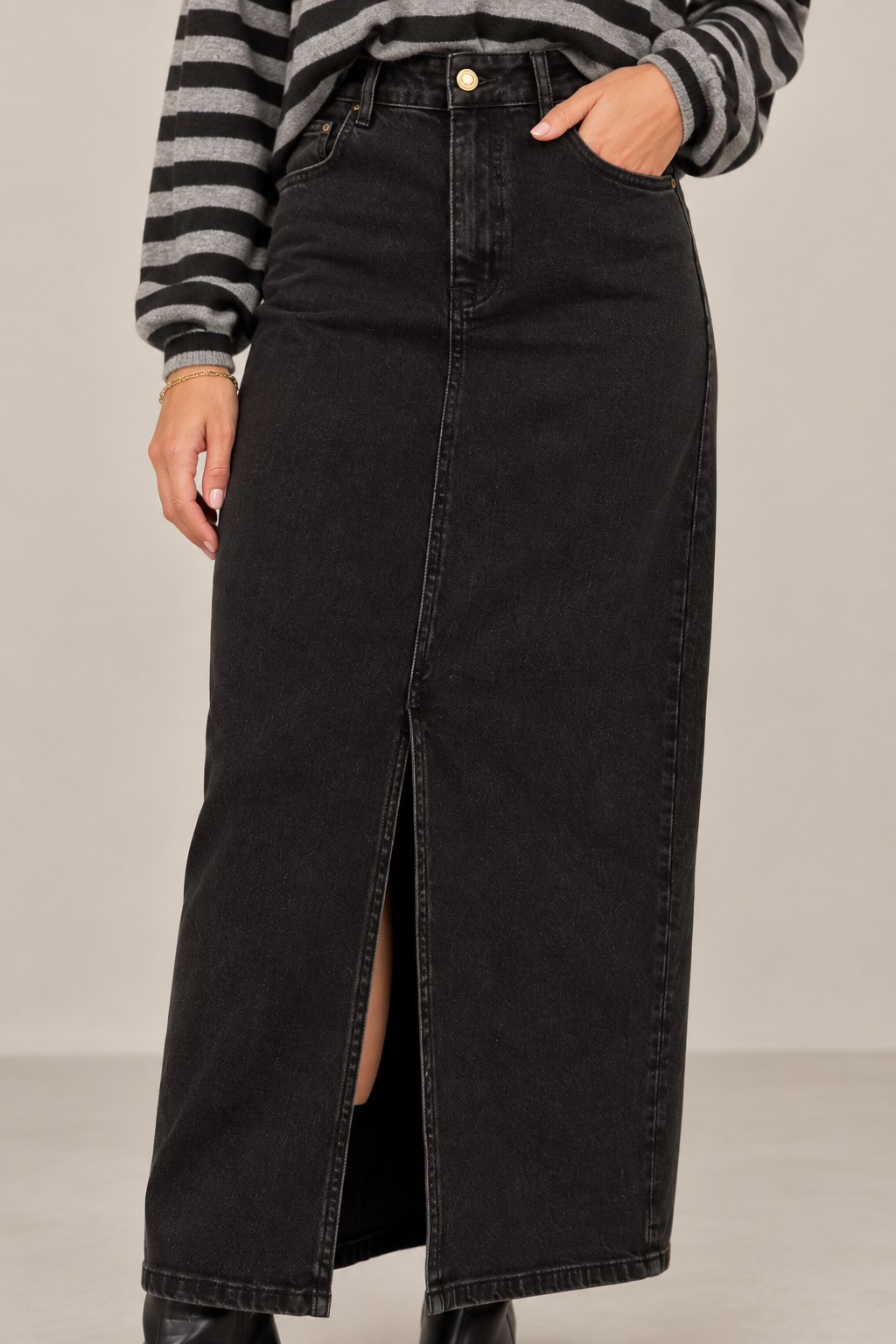 Jeansrok Maya zwart