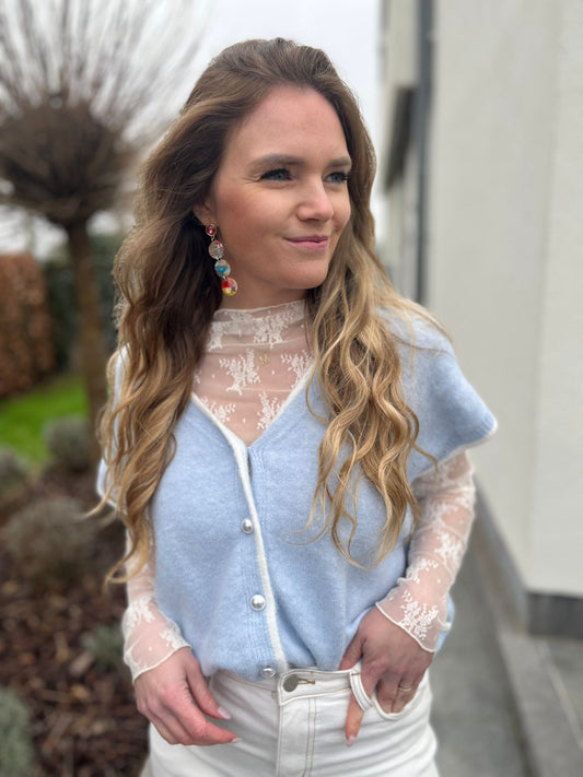 Gilet/debardeur Maya blauw