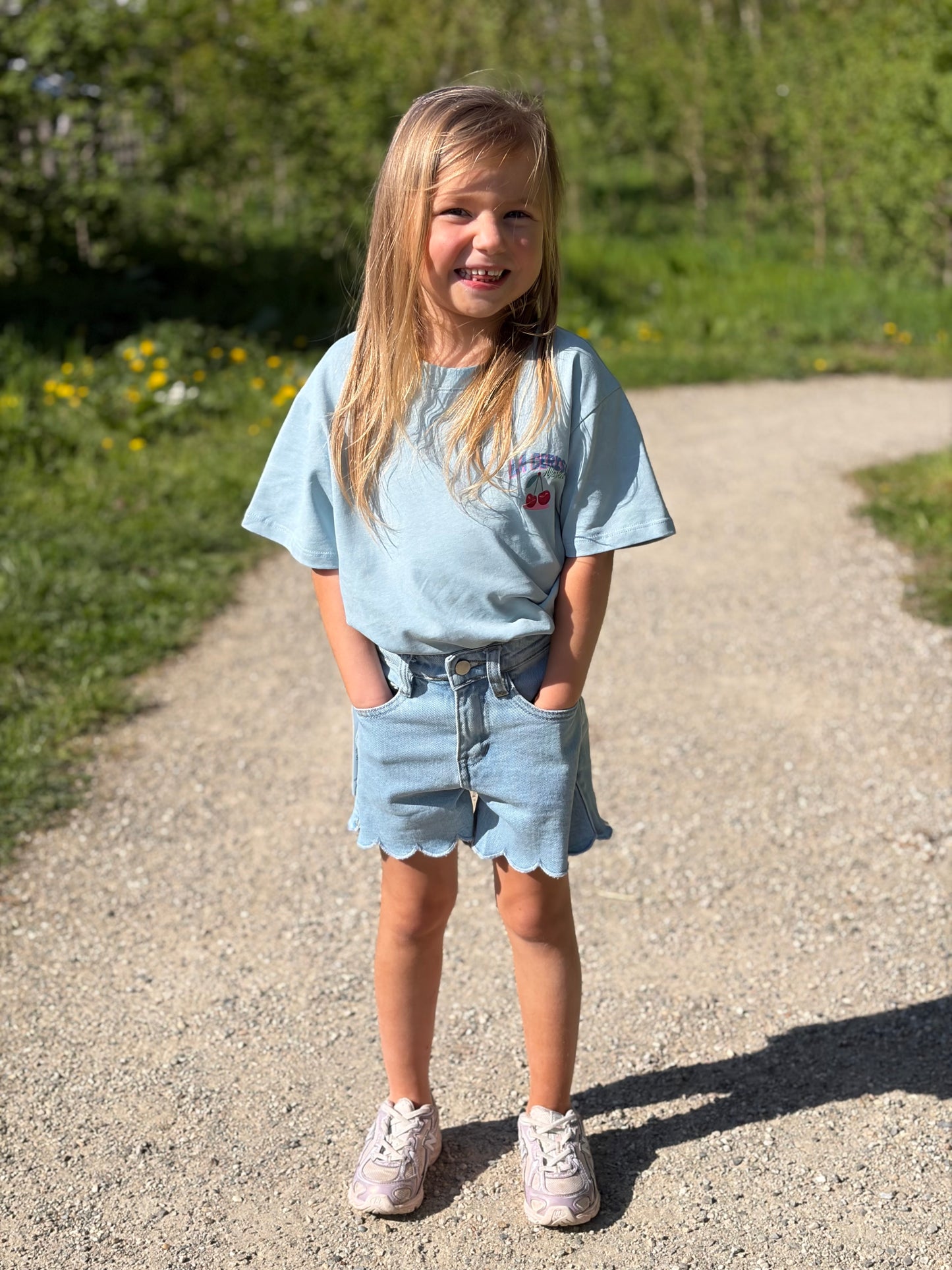 Short Fille blauw
