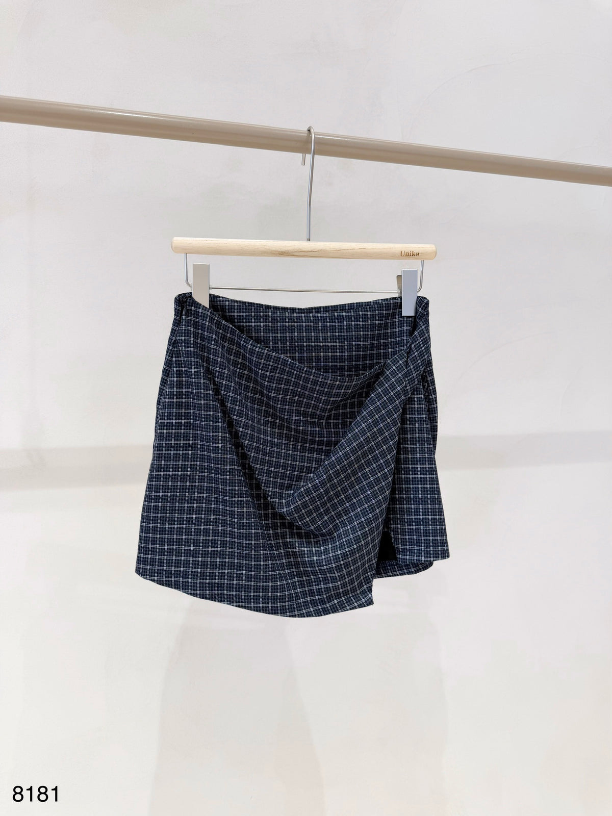Schort/rok  Anika blauw geruit