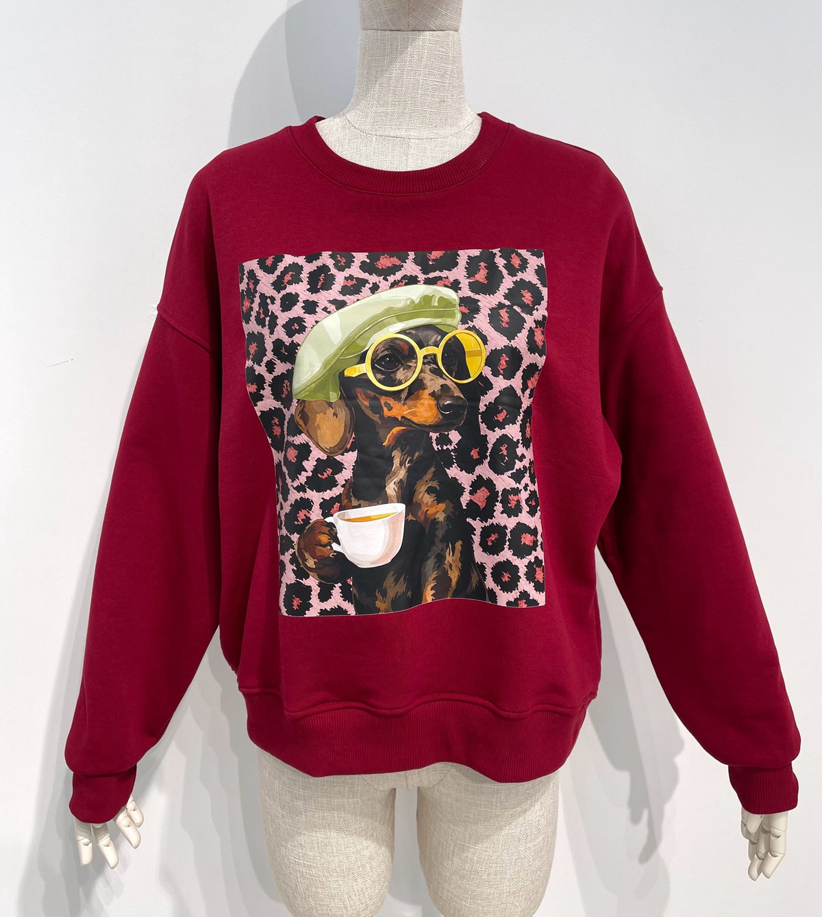Pull roos burgundy