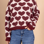 Pull Love wine/beige