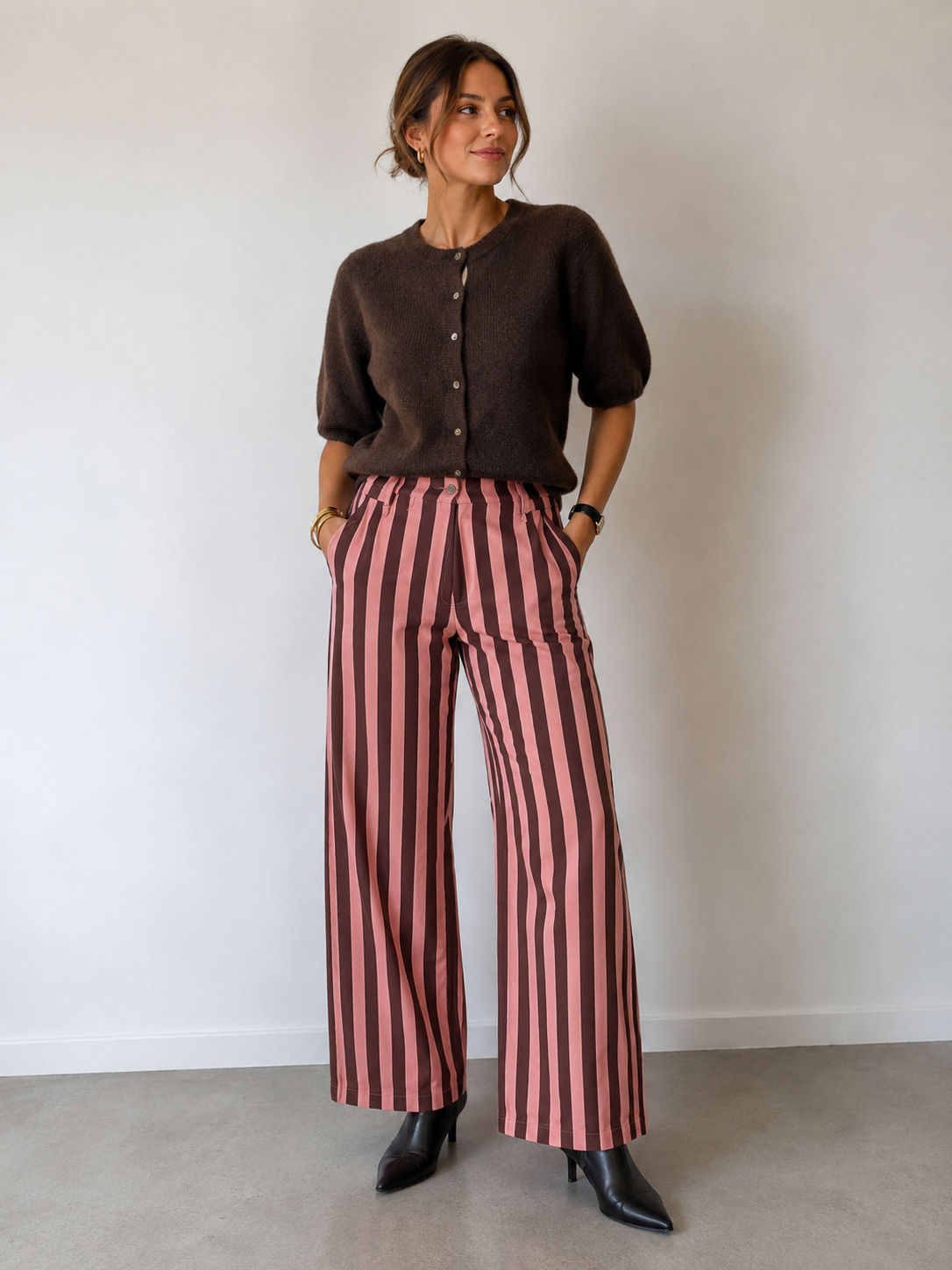 Jeansbroek Marina balloon fit pink
