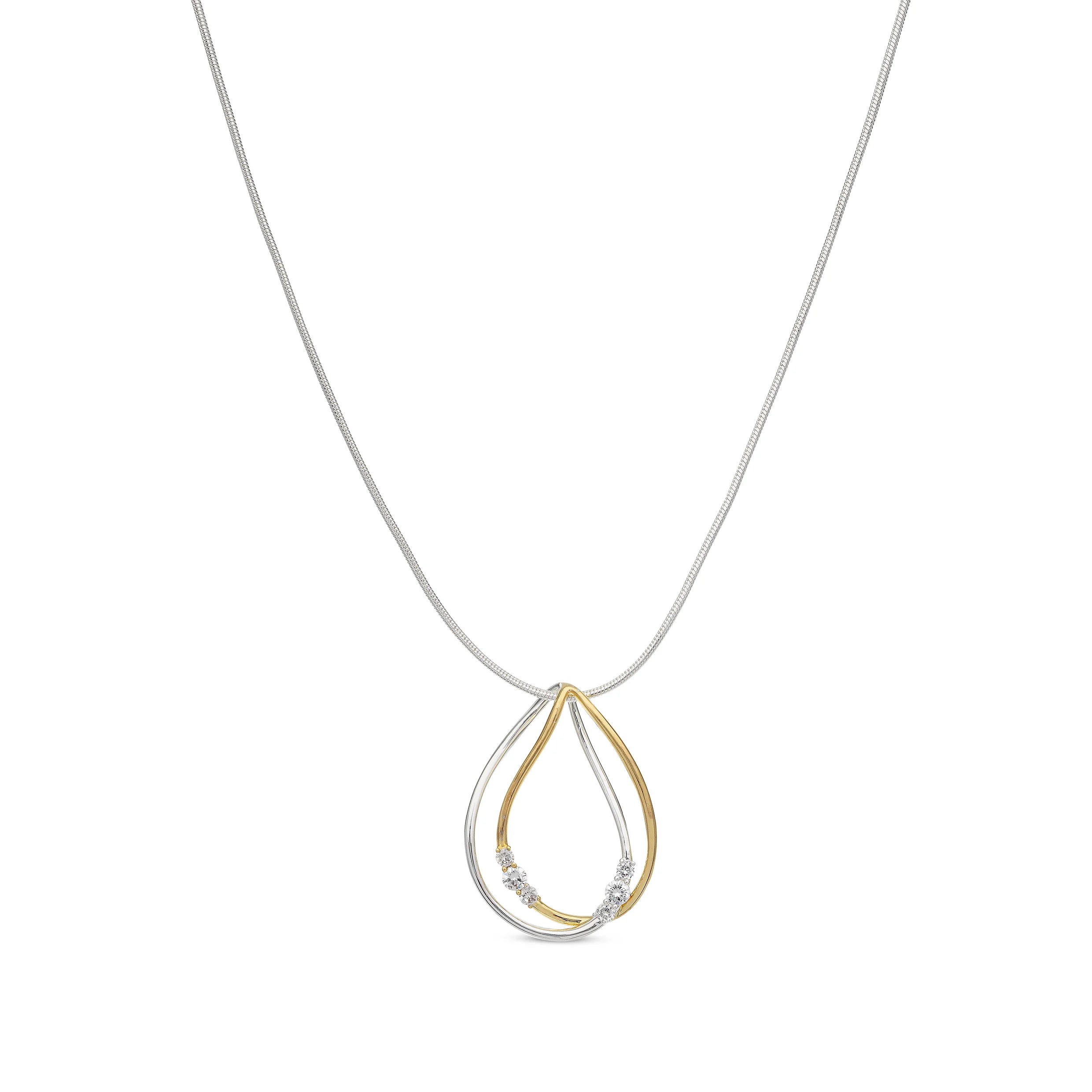 Ketting goud zilverkleur BE jewels 379