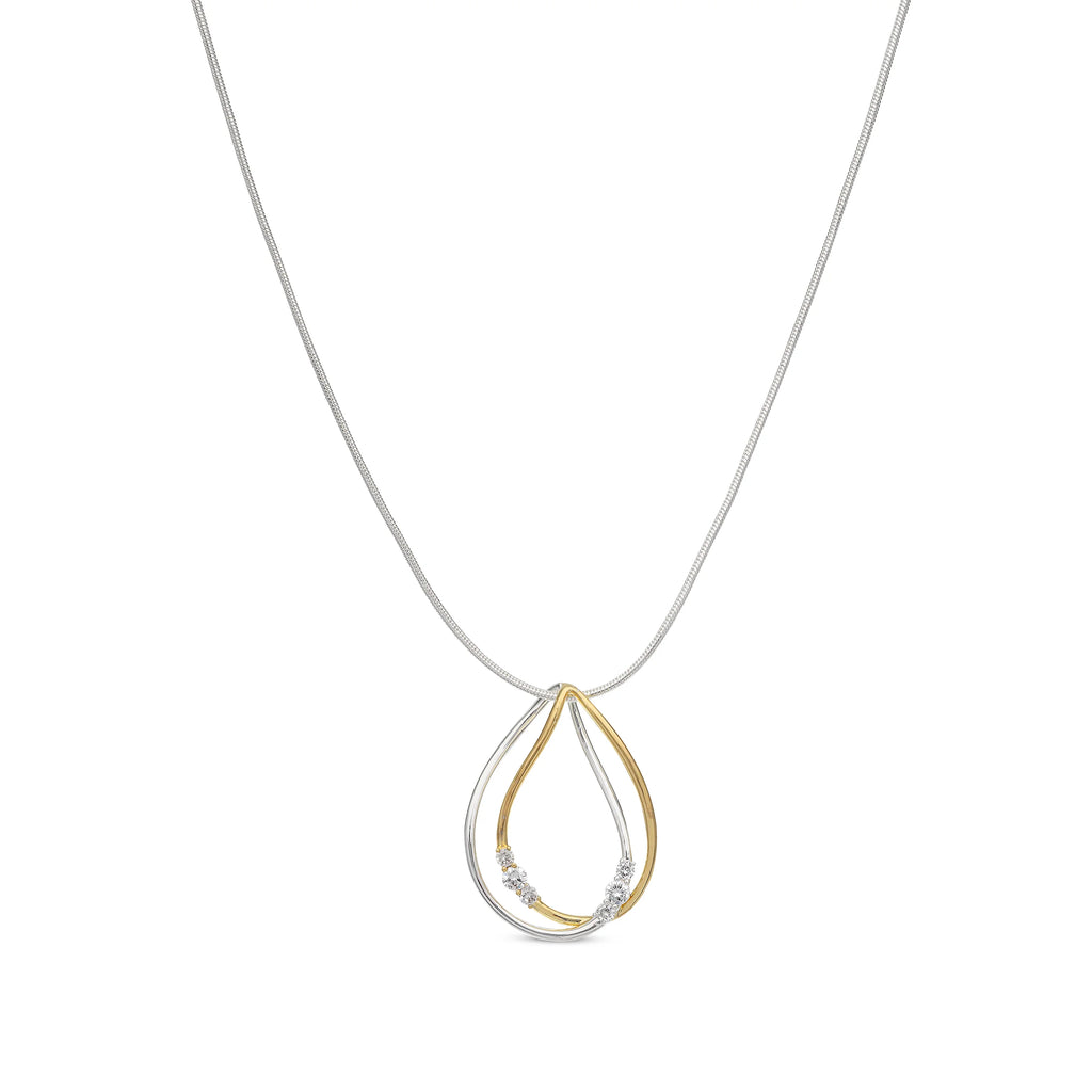 Ketting goud zilverkleur BE jewels 379