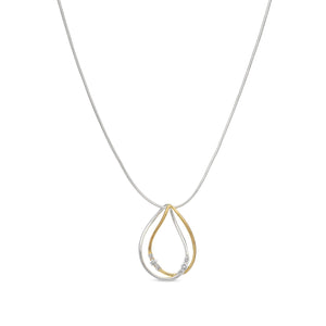 Ketting goud zilverkleur BE jewels 379