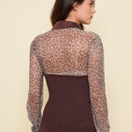 Bloesje Clara choco leopard