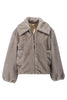 K-Design - Jas in bont look met rits (B904 )