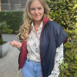 Vest Jules Bordeaux/navy