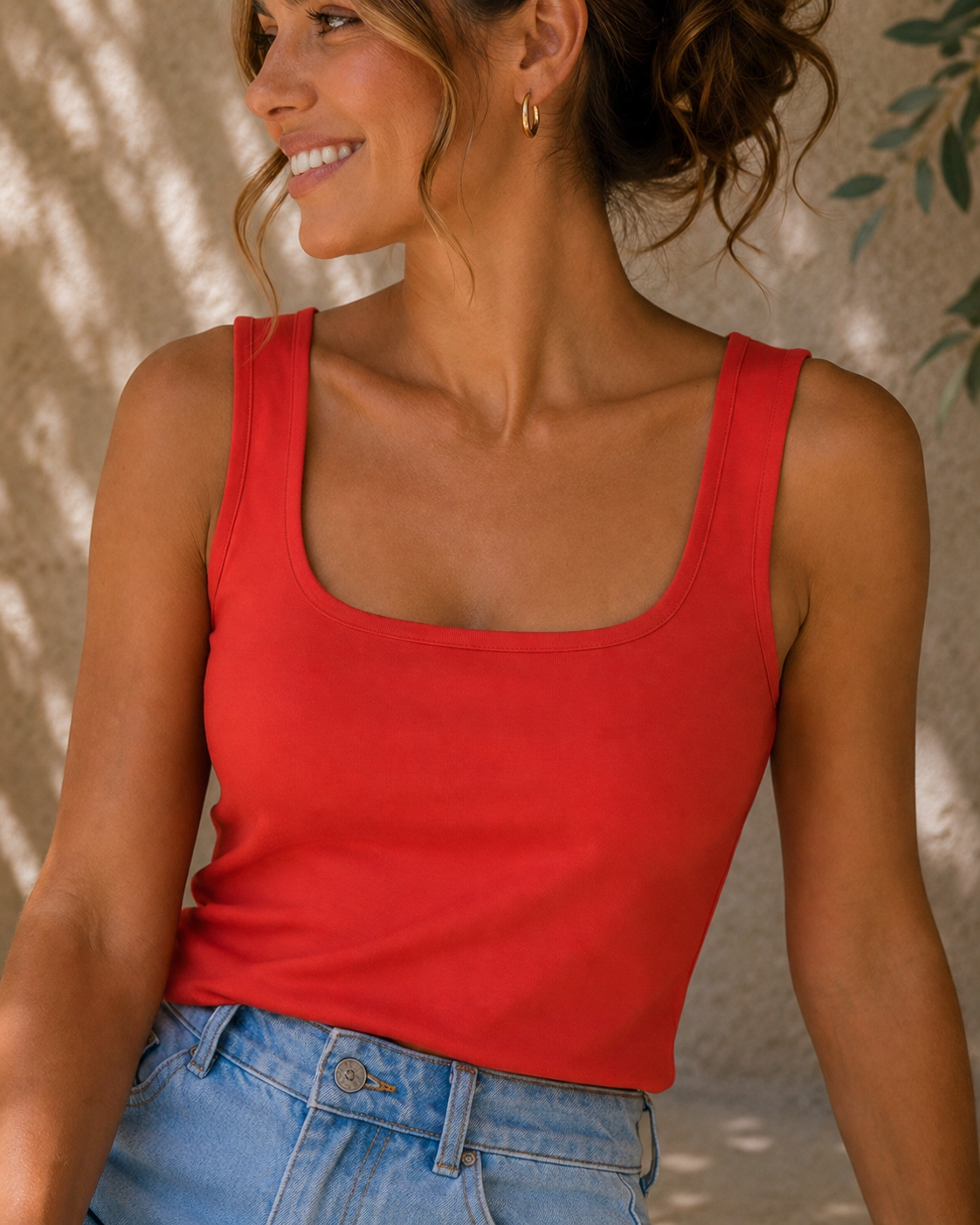 Top Amélie Canada rood