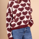 Pull Love wine/beige