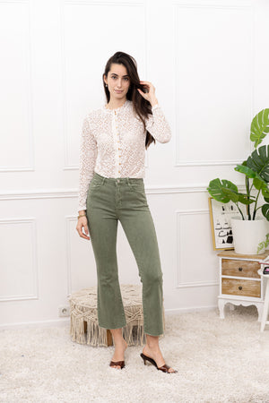 Jeansbroek Foly kaki