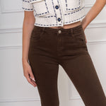 Jeansbroek Foly choco