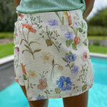 Short /rok Avril met bloemen