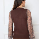 Pull Clara choco leopard