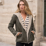 Vest Laura khaki/beige