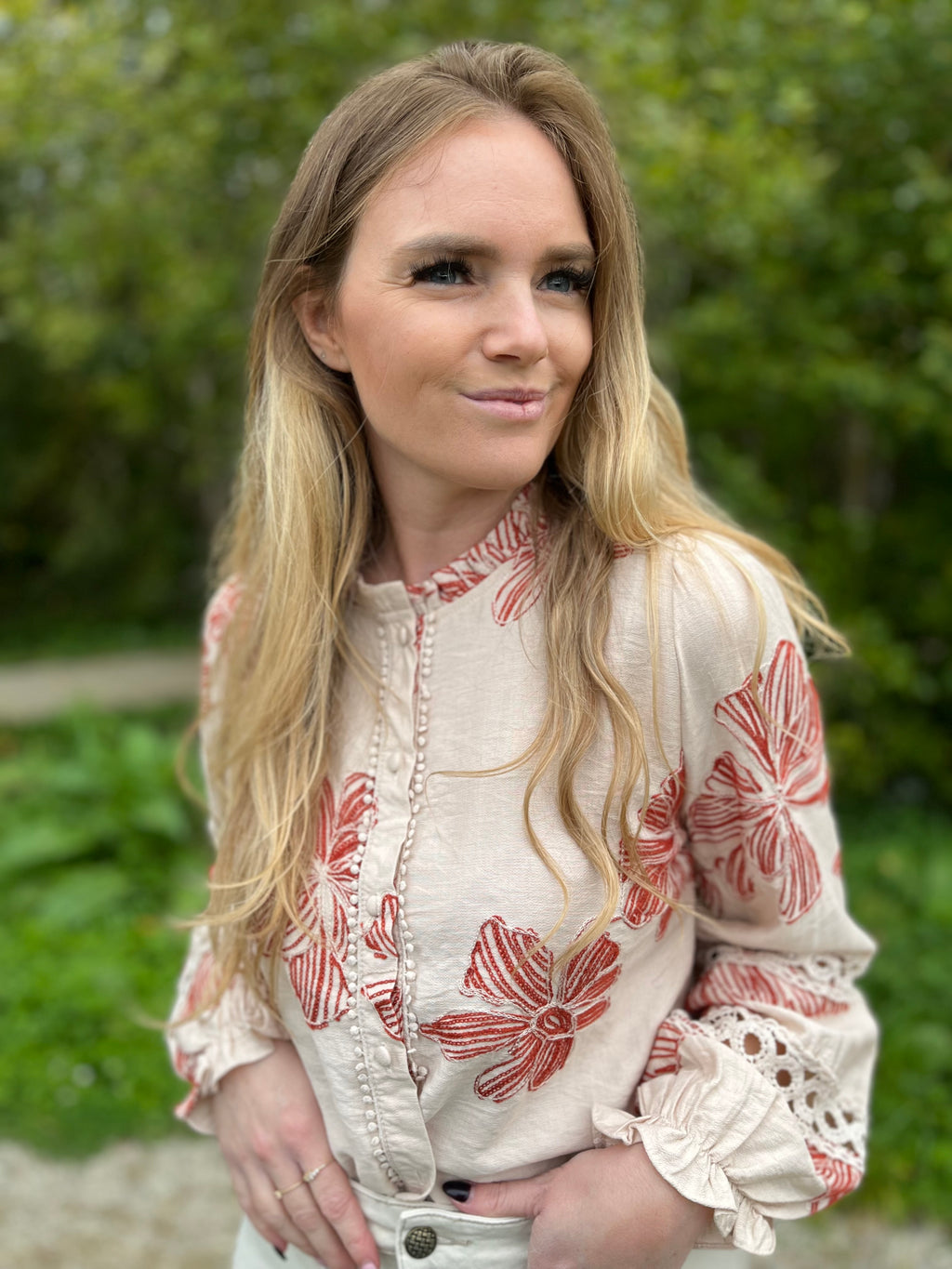 Hemd Avril terracotta