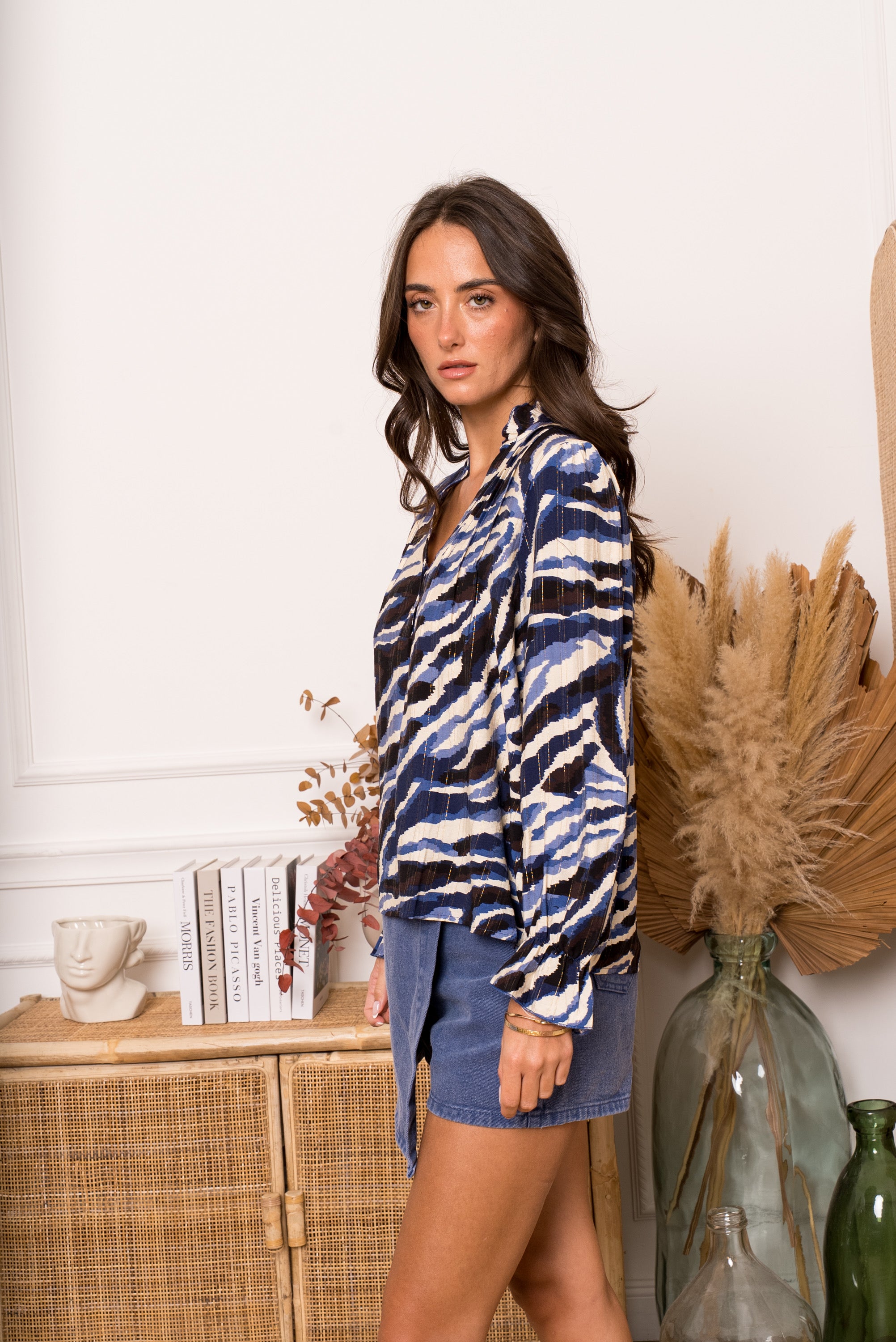 Bloesje Kimberly blauw