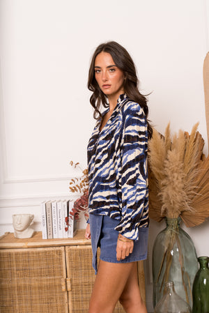 Bloesje Kimberly blauw
