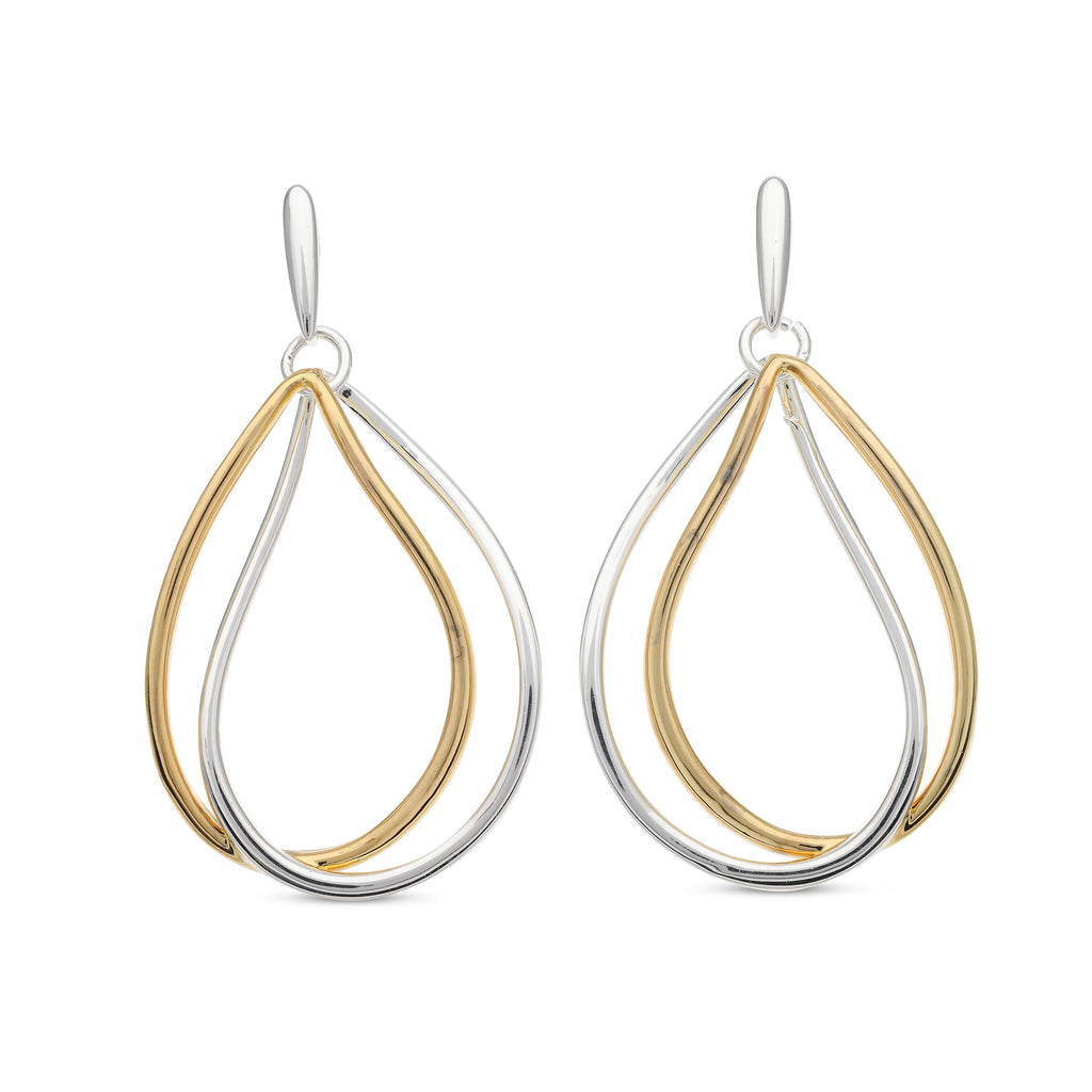 Oorbellen goudkleur zilverkleur BE jewels 251